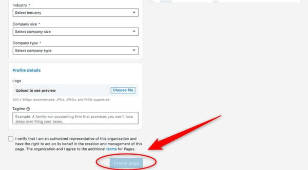 Create-Page-Button-Linkedin