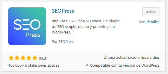 Seopress Mejor Plugin Seo WordPress